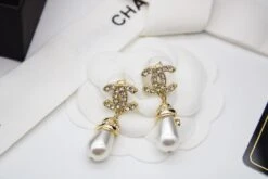 CH - CC Pearl Drop Earrings(Ch Cc Pearl Drop Earrings) -Best Household Items product name 9402996
