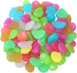 Colored Luminous Stones Set 100 Pcs | Multicolor Luminous Stones(100 Pcs Colored Luminous Stones Set) -Best Household Items product name 9661447