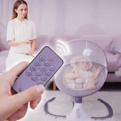 Baby Cradle | Baby Crib Cradle | Adjustable Portable Baby Electric SwingRocking Chair(Baby Electric Swing Cradle) -Best Household Items product name 9860727