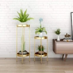 Indoor & Outdoor Potted Plant Stand(2 Pcs Set)(Indoor Outdoor Potted Plant Stand) -Best Household Items product name 9933860